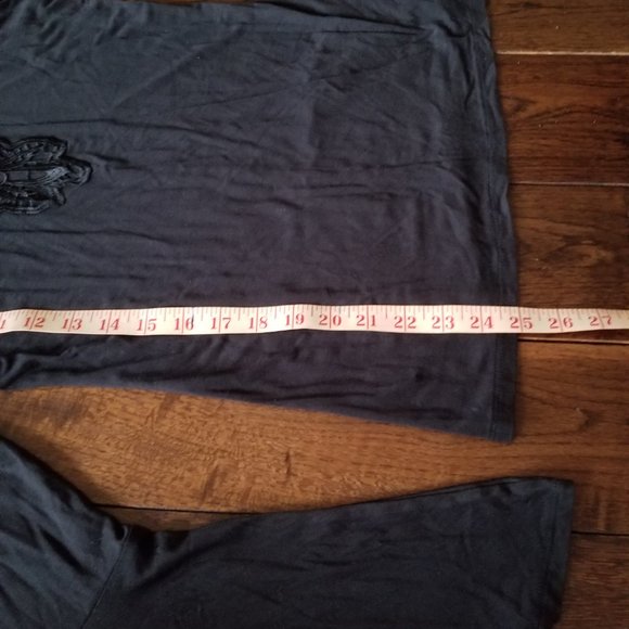 VENUS Lace and Mesh Top with Bell Sleeves - Picture 8 of 12